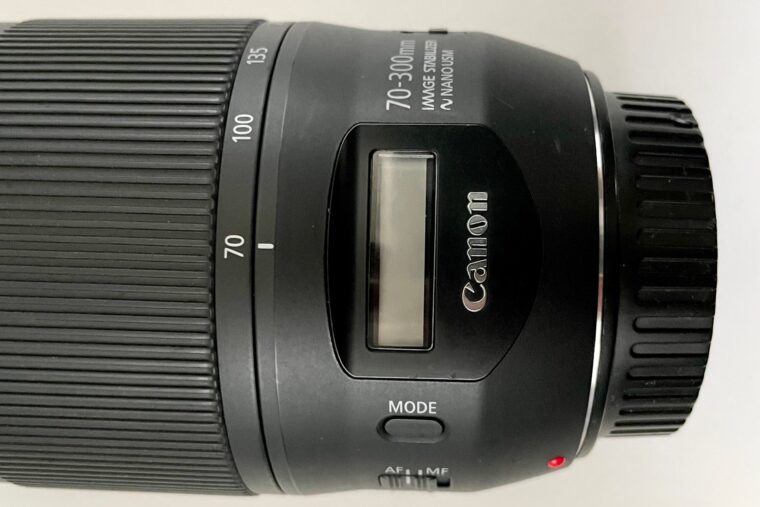 CANON EF70-300mm F4-5.6 IS II USM　液晶画面
