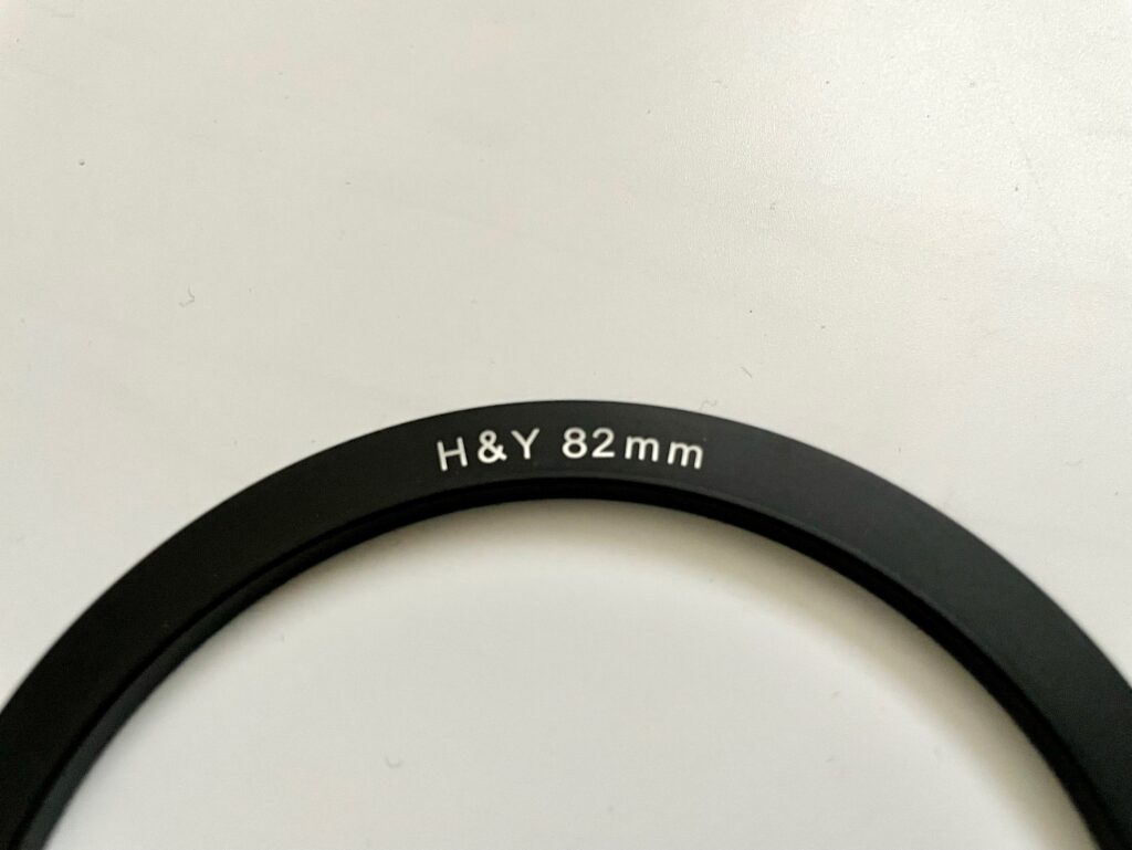 H&Yのアダプターリング82mm